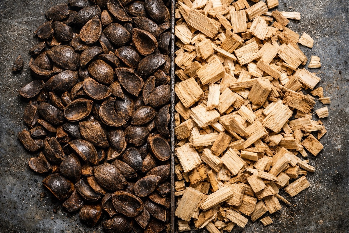PKS vs wood chips co-firing comparison for FBC boilers