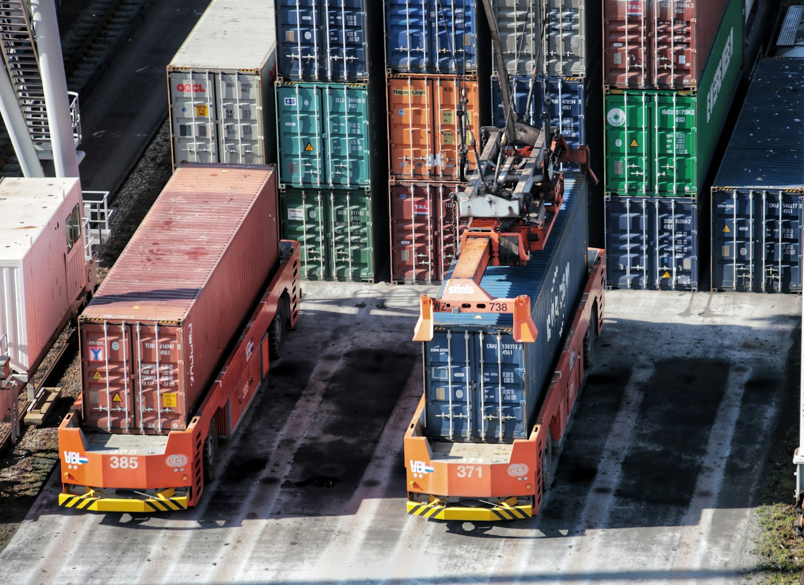 Container terminal operations — Rotterdam port